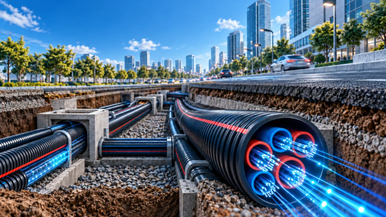 Secretele protecției conductelor pentru infrastructura de telecomunicații: protecția cablurilor de fibră optică.
