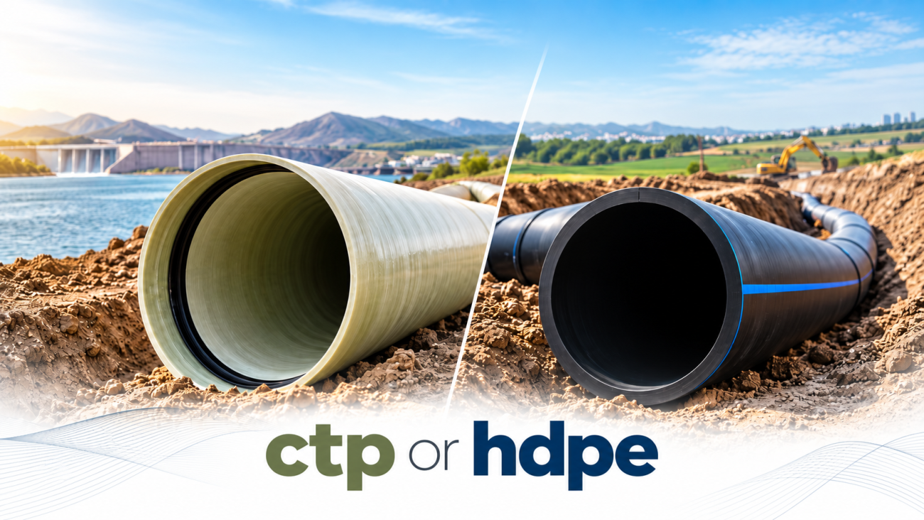 Comparație de materiale în proiecte de infrastructură: CTP vs. HDPE?
